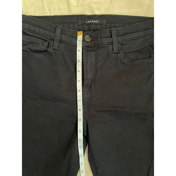 J Brand Ruby High Rise Crop Black Skinny Jeans - Picture 7 of 8